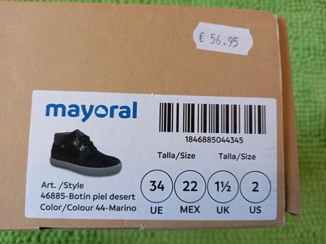 Chlapčenské topánky mayoral v.34, mayoral,34
