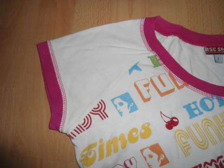 Biele farebne tricko, m