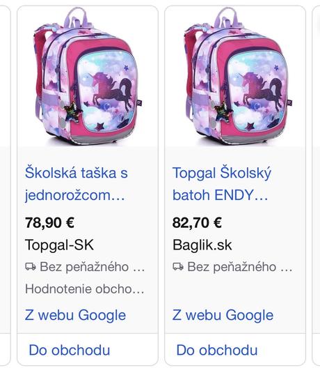 Školská taška topgal, 