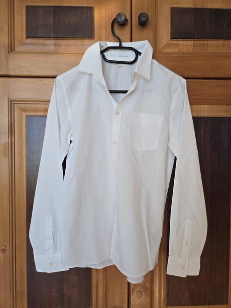 Biela košeľa, h&m,158