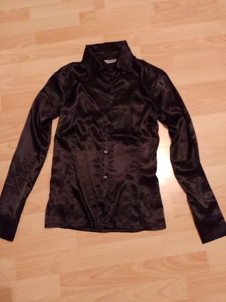 Saténová košeľa, s