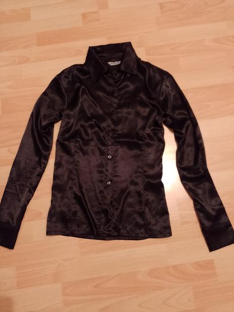 Saténová košeľa, s