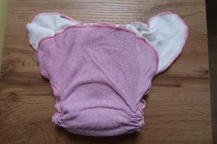 Fialová kalhotková plenka na snappi sponu, majab