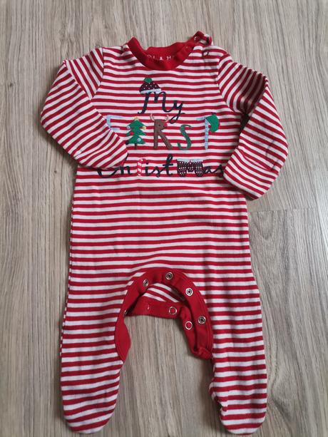 Vianočné dupačky + 2 podbradníky, f&f,56