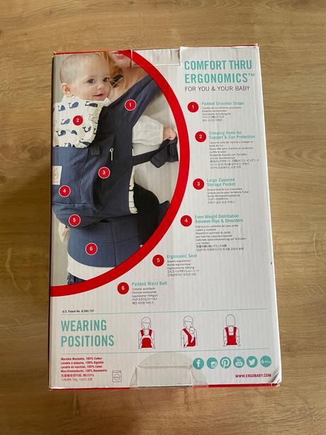 Ergobaby originál nosič marine, ergo baby