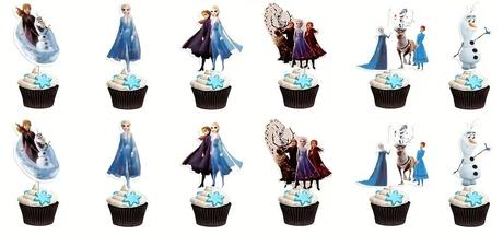 Tortový zápich frozen (12ks) - skladom, tz-35,