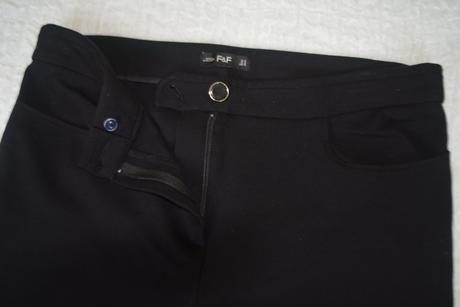 F&f, čierne teplejšie nohavice veľ. xl, f&f,xl