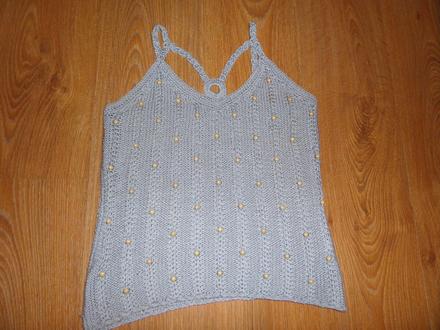 Pletené tričko s goralkami, m