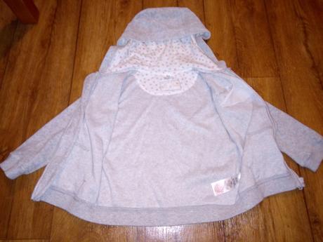 Šeda prechodna mikina s flitrami f&f 18-24m nová, f&f,86