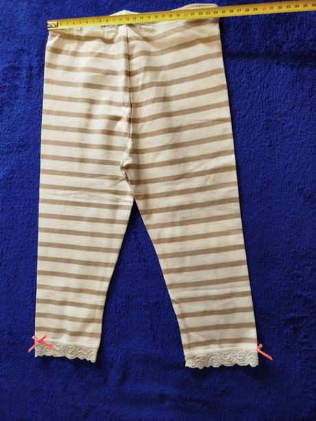 Trojštvrťové legíny s pásikami, h&m,122