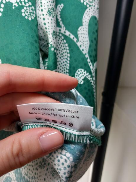 Zelená vzorovaná blúzka part two 36/s/m, s