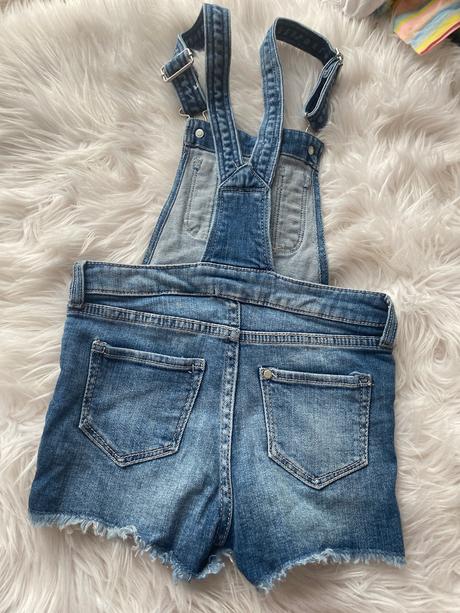 Riflove šortky na traky, h&m,110