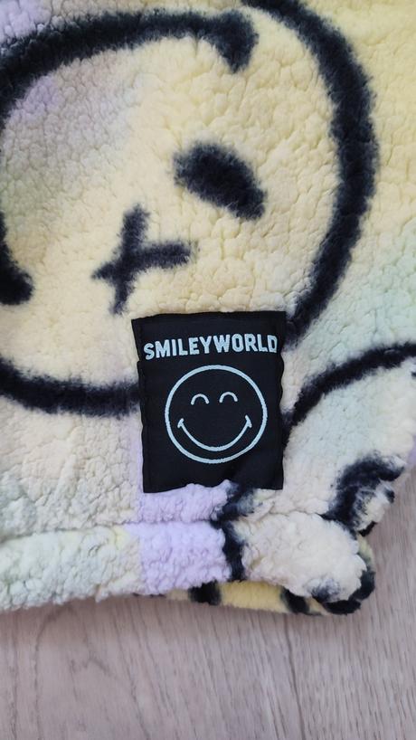 Plyšová mikina smiley world, h&m,146