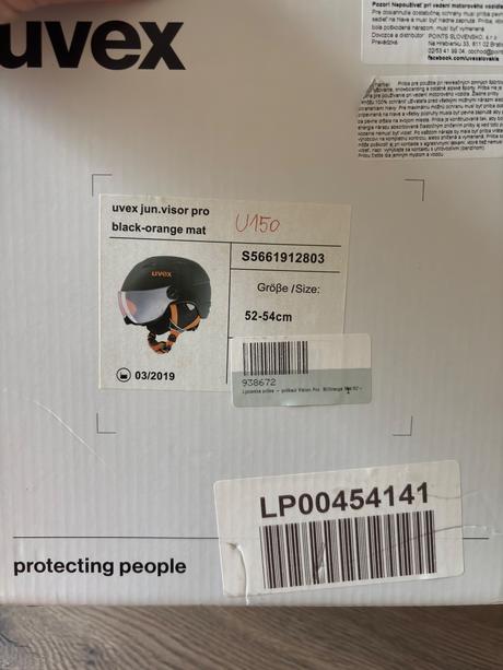 Uvex junior vision lyžiarska prilba 52-54cm nová, uvex,s / xs
