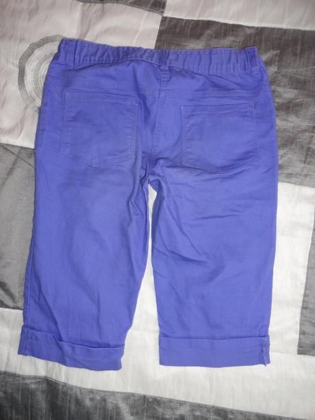 Fialové krátke nohavice, f&f,s