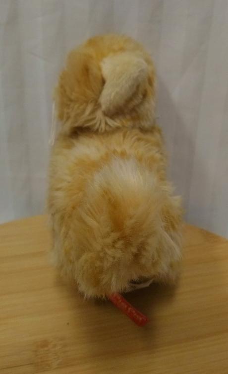 Plyšová hnedá mačka so srdiečkom, pia pia, 19 cm, 