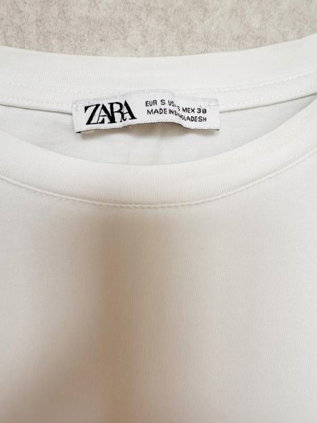 Zara biele tričko - darujem k nákupu, zara,s
