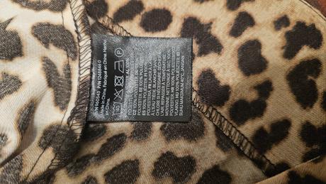 Tigrie široké šaty s dlhým rukávom zvieraci vzor, h&m,s