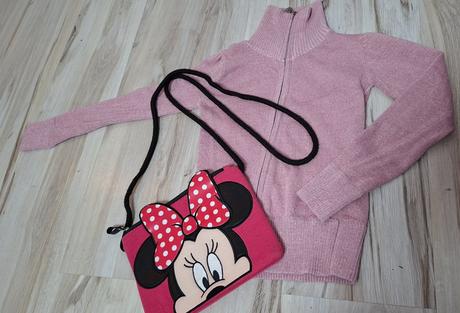 Ruzovkavy ligotavy svetrik a kabelka free, 116