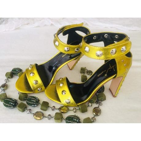 Žlté letné sandále, 37