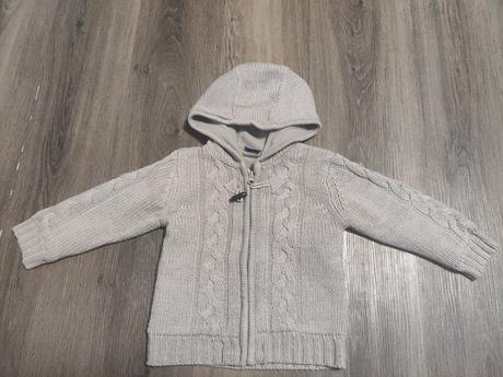 Teplý svetrík na zips, lupilu,86
