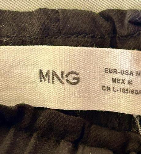 Čierne nohavice prírodné zloženie zn.mango č.m, mango,m