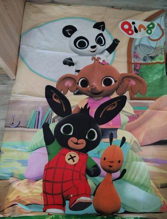 Detsky paplón a obliečky bing, šírka (cm): 100,dĺžka (cm): 135