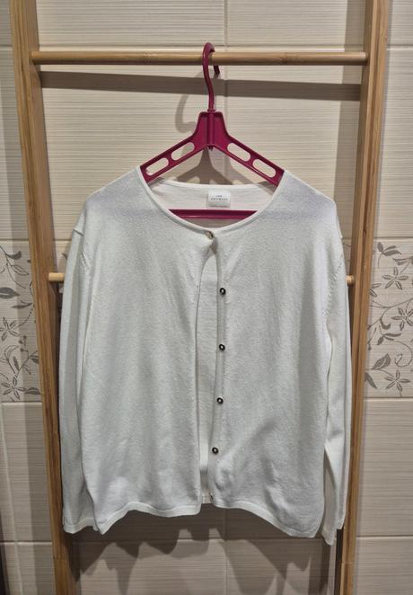 Biela dievčenská blúzka + svetrík, zara,140