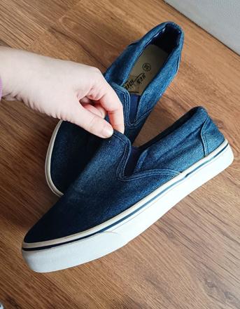 Espadrilky v riflovom dizajne, 38