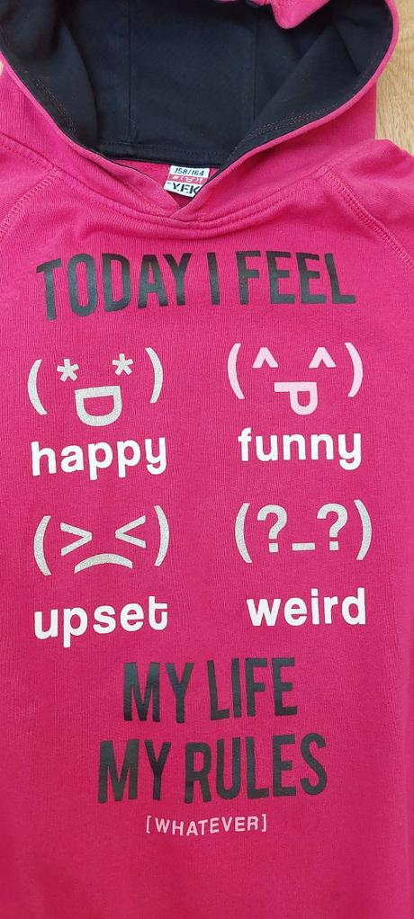 Ružová mikina 158/164, kik,158