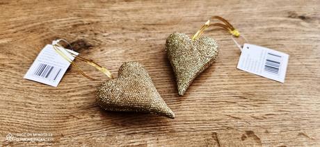 Srdiečko - zlaté - 90 x 60 mm, 