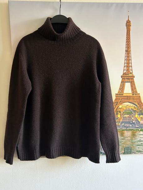 Kašmírový tmavohnedý rolák zn.assuili veľ.l, l