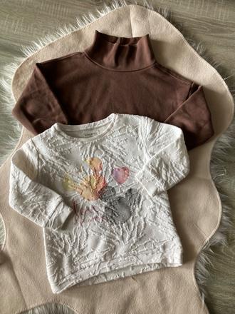 Mikinky hnedá a krémová 98, zara,98