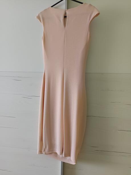 Marhuľové trblietavé šaty, orsay,34