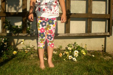 Kvietočkované legínky , 128