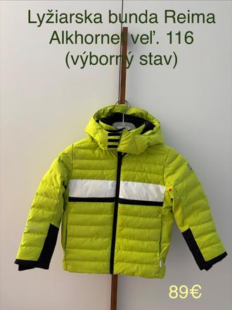 Lyžiarska bunda reima alkhornet veľ. 116, reima,116