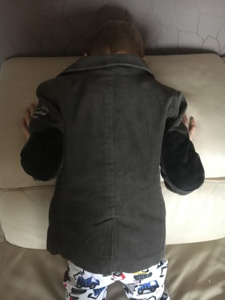 Menčestrové sako, h&m,98