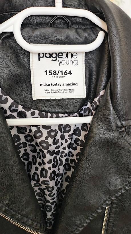 Koženkový kabát, takko,164