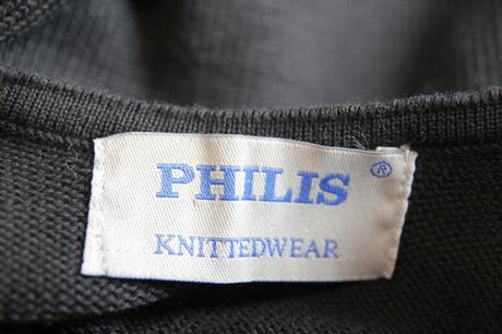 Čierny top s viazaním na chrbte, philis, s