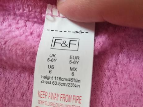 Dievčenská mikinka, f&f,116