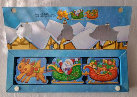 Leporelo "čarovné vianočné sane ", 