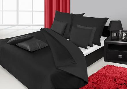 Jednofarebné obliečky 140x200 čierna- skladom,