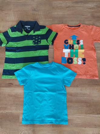 Tričká 116/122 - 3 ks, 122