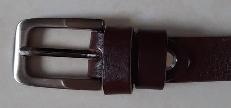Kožený tmavohnedý opasok, 