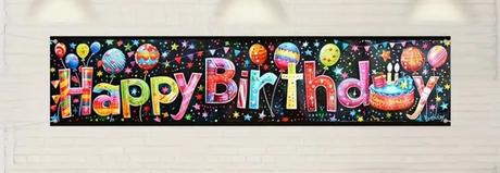 Dekoracia na narodeniny 200cmx 45cm, 