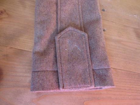 Štýlový dlhší vlnený kabát, 36