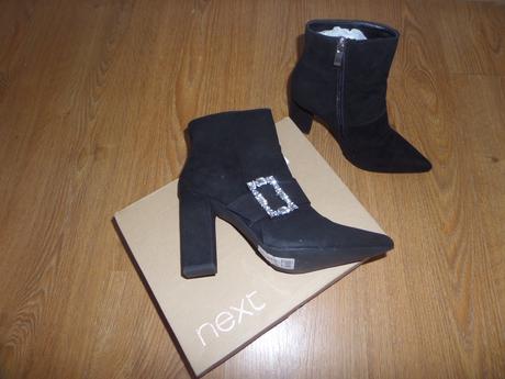 Kožené čižmy so sponou, next,41