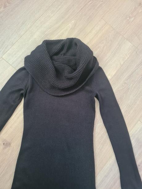 Svetrové rolákové šaty, h&m,xs
