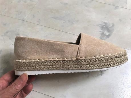 Naturálne semišové espadrilky, 38