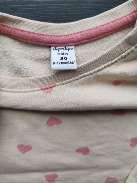 Mikina so srdiečkami, dopodopo,80